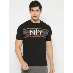 Duke Black Slim Fit Printed T-Shirt-picture-32