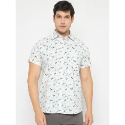 Duke Blue Blended Slim Fit Printed Shirt-picture-26