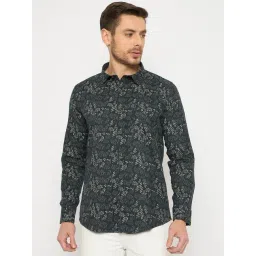 Duke Blue Blended Slim Fit Printed Shirt-picture-27