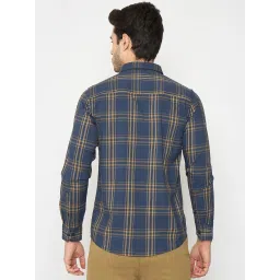 Duke Blue Blended Slim Fit Striped Shirt image 2