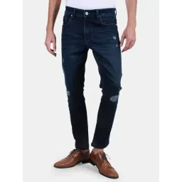 Duke Blue Slim Fit Distressed Stretchable Jeans-picture-18