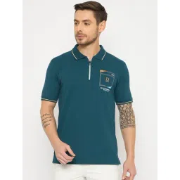 Duke Blue Slim Fit Polo T-Shirt-picture-36