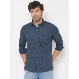 Duke Blue Slim fit Printed Shirt-picture-34