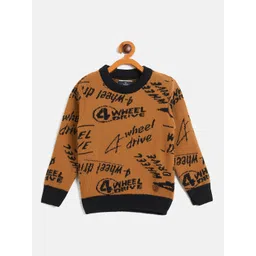 Duke Boys Alphanumeric Printed Pullover with Fuzzy Detail-picture-22