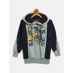 Duke Boys Green Printed Hooded Sweatshirt-image-24