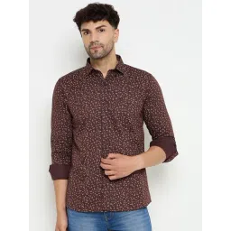 Duke Brown Slim fit Printed Shirt-picture-36