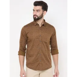 Duke Brown Slim fit Printed Shirt-picture-38