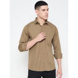 Duke Brown Slim fit Solid Shirt-picture-34