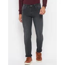 Duke Carbon Black Slim Fit Lightly Washed Jeans-picture-15