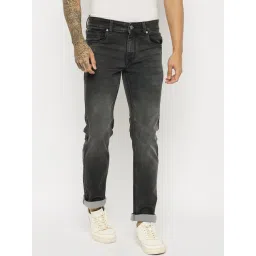 Duke Charcoal Slim Fit Stretchable Jeans-picture-12