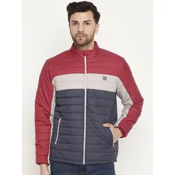 Duke Colourblocked Mock Collar Long Sleeves Padded Jacket-picture-15