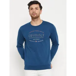 Duke Denim Blue Regular Fit Printed Sweatshirt-picture-13