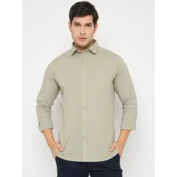 Duke Green Blended Slim Fit Solid Shirt-picture-24