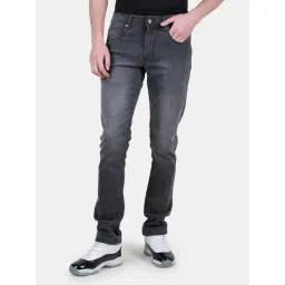 Duke Grey Slim Fit Stretchable Jeans-picture-12