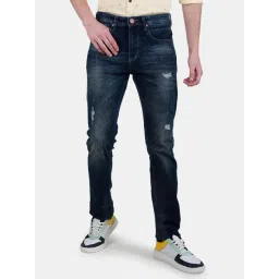 Duke Indigo Slim Fit Distressed Stretchable Jeans-picture-23
