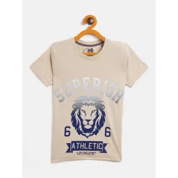 Duke Kids Beige Printed T-Shirt-picture-45