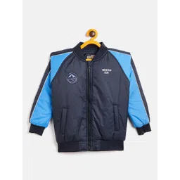 Duke Kids Boys Navy Blue Solid Bomber Jacket-picture-10