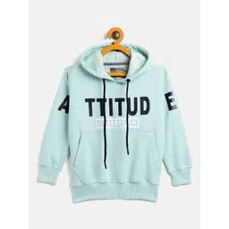 Duke Kids Boys Sea Blue Printed Hooded Fleece Pullover Sweatshirt-picture-11