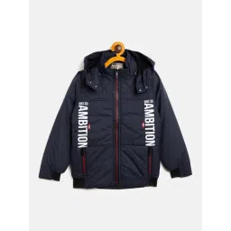 Duke Kids Navy Graphic Print Full Sleeves Jacket-picture-22