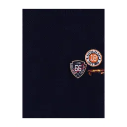 Duke Kids Navy Self Design Full Sleeves Sweater image 3