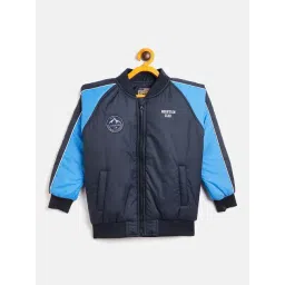 Duke Kids Navy Solid Full Sleeves Jacket-picture-15