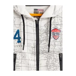 Duke Kids Off White Printed Full Sleeves Sweatshirt image 3