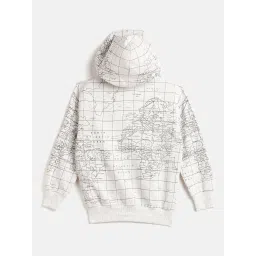 Duke Kids Off White Printed Full Sleeves Sweatshirt image 2