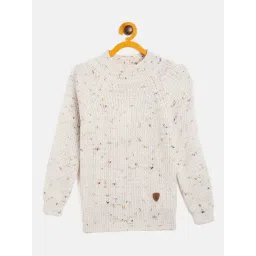 Duke Kids Off White Self Design Full Sleeves Sweater-picture-13