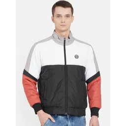 Duke Men Black Colourblocked Bomber Jacket-picture-19