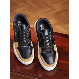 Duke Men Black Perforations PU Sneakers-picture-34