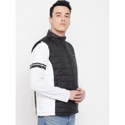 Duke Men Black Solid Padded Jacket image 3