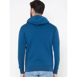 Duke Men Colourblocked Hooded Sweatshirt image 5