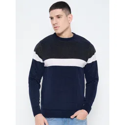 Duke Men Colourblocked Pullover-picture-36