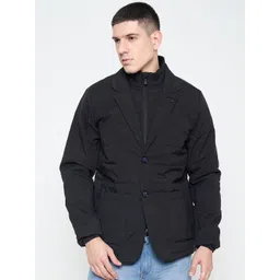 Duke Men Geometric Longline Quilted Jacket-picture-28