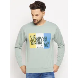 Duke Men Green Printed Fleece Sweatshirt-picture-28