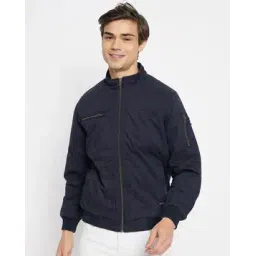 duke Men Slim Fit Biker Jacket with Insert Pocket-picture-19