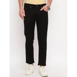 Duke Men Slim Fit Mid-Rise Clean Look Cotton Cropped Stretchable Stretchable Jeans-picture-35
