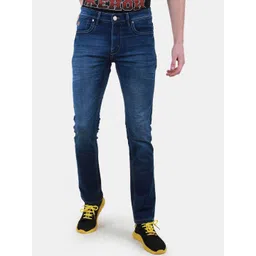 Duke Men Slim Fit Mid-Rise Light Fade Clean Look Stretchable Jeans-picture-36