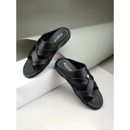 Duke Men Solid CrossStrap Comfort Sandals-picture-19