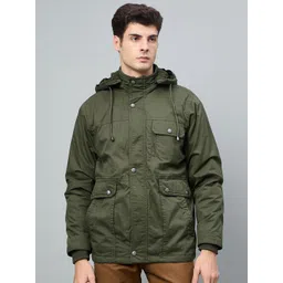 Duke Men Solid Hooded Tailored Jacket-picture-28