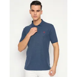 Duke Men Solid Polo Collar Cotton Slim Fit T-shirt-picture-41