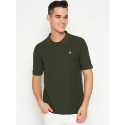 Duke Men Solid Polo Collar Cotton Slim Fit T-shirt-picture-30