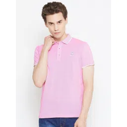 Duke Men Solid Polo Collar Cotton Slim Fit T-shirt-picture-13