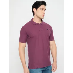 Duke Men Solid Polo Collar Cotton Slim Fit T-shirt image 3