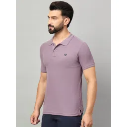 Duke Men Solid Polo Collar Cotton Slim Fit T-shirt image 5
