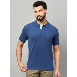 Duke Men Solid Polo Collar Cotton T-shirt-picture-14