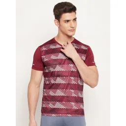 Duke Men Striped V-Neck Pockets Slim Fit T-shirt-picture-11