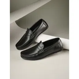 Duke Men Textured Loafers-picture-12