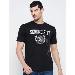 Duke Men Typography Printed Round Neck Cotton Slim Fit T-shirt-picture-32