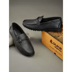Duke Men's Black Casual Loafers-picture-29